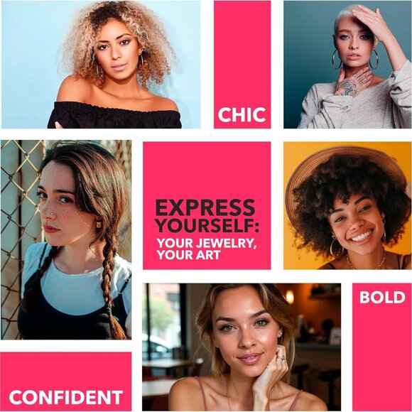 20 Gauge Gold Nose Ring Solid 14k Minimalist Nose Stud for Women Men - Picture 4 of 9